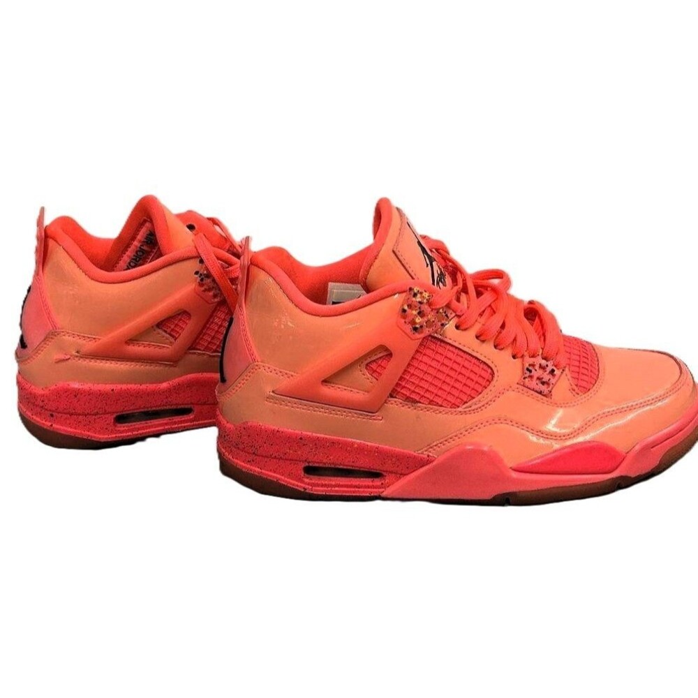 Nike Air Jordan 4 Retro NRG Hot Punch AQ9128-600 Women's Size 8 COA